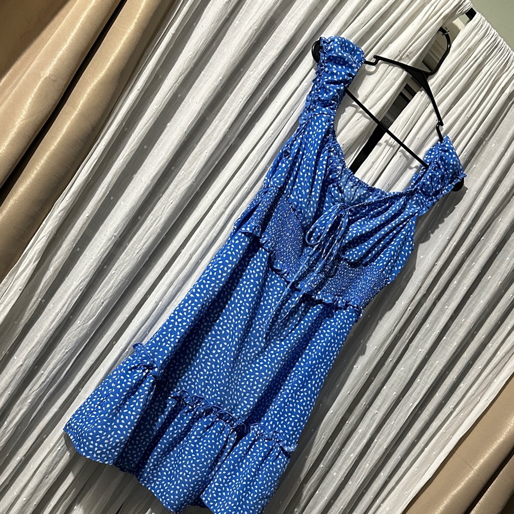 Blue Polka Dot Dress